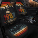 Personalized Retro May 1987 Custom Car Seat Covers Decor Protectors