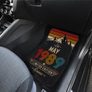 Personalized Retro May 1989 Car Floor Mats