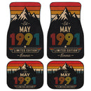 Personalized Retro May 1991 Car Floor Mats