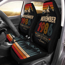 Personalized Retro November 1986 Custom Car Seat Covers Decor Protectors