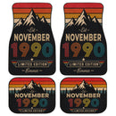 Personalized Retro November 1990 Car Floor Mats