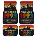 Personalized Retro November 1993 Car Floor Mat