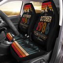 Personalized Retro October 1986 Custom Car Seat Covers Decor Protectors