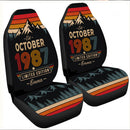 Personalized Retro October 1987 Custom Car Seat Covers Decor Protectors