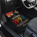 Personalized Retro October 1992 Car Floor Mats