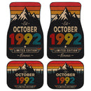 Personalized Retro October 1992 Car Floor Mats