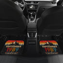 Personalized Retro September 1989 Car Floor Mats