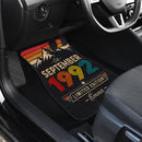 Personalized Retro September 1992 Car Floor Mats
