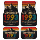 Personalized Retro September 1993 Car Floor Mats