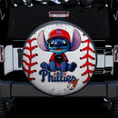 Philadelphia Phillies Car Spare Tire Cover With Camera Hole
