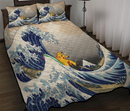 Pikachu The Great Wave Japan Pokemon Quilt Bed Sets