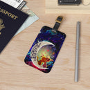 Pikachu Horro Love You To The Moon Galaxy Luggage Tag