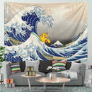 Pikachu Pokemon Surf The Great Wave Tapestry