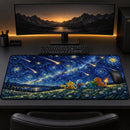 Pikachu Squirtle Bulbasaur Charmander Pokemon Starry Night Desk Mat