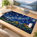Pikachu Squirtle Bulbasaur Charmander Pokemon Starry Night Desk Mat