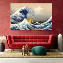 Pikachu Anime The Great Wave Japan - Living Room - Canvas Wall Art - Print - Wall Decor