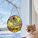Pikachu Zenitsu Pokemon Stained Glass Suncatcher