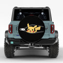 Pikachu Pokemon Unzipped Jeep Car Spare Tire Cover