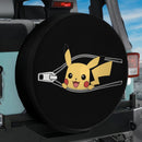 Pikachu Pokemon Unzipped Jeep Car Spare Tire Cover