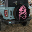 Pink Girl Bow Car Spare Tire Cover