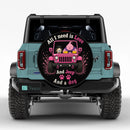 Pink Jeep Dragon Ball Majin Buu Love Dog Car Spare Tire Cover
