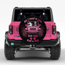 Pink Jack Skeleton Love Dog Jeep Custom Wheel Cover With Camera Hole