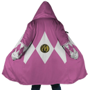 Pink Ranger Mighty Morphin Power Rangers Hooded Fleece Cloak Coat