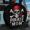 Pirate Mom Skull Car Spare Tire Cover
