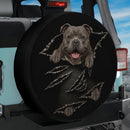 Peeking American Bully Dog Car Spare Tire Cover