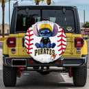 Pittsburgh Pirates Car Spare Tire Cover With Camera Hole