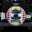 Pittsburgh Pirates Car Spare Tire Cover With Camera Hole