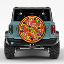Pizza Full Topping Jeep Wheel Cover With Camera Hole