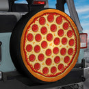 Pizza Jeep Wheel Cover With Camera Hole