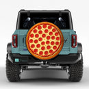 Pizza Jeep Wheel Cover With Camera Hole