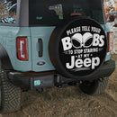 Please Tell Your Boo Jeep Car Spare Tire Cover