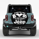 Please Tell Your Boo Jeep Car Spare Tire Cover