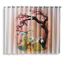 Pokemon Cherry Blossom Japan Style Window Curtain
