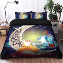 Pokemon Couple Latios Latias Love You To The Moon Galaxy Bedding Set Duvet Cover And 2 Pillowcases Nearkii