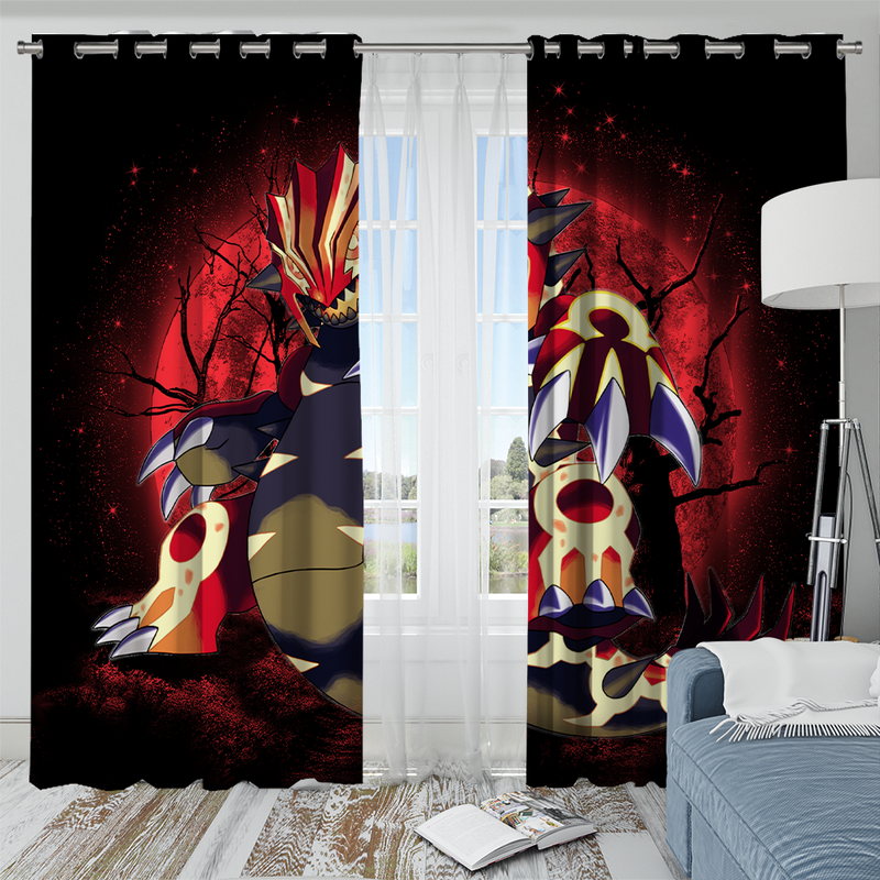 Pokemon Mega Proudon Moonlight Window Curtain