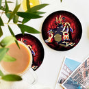 Pokemon Mega Proudon Moonlight Ceramic Decor Coaster - Gift Idea