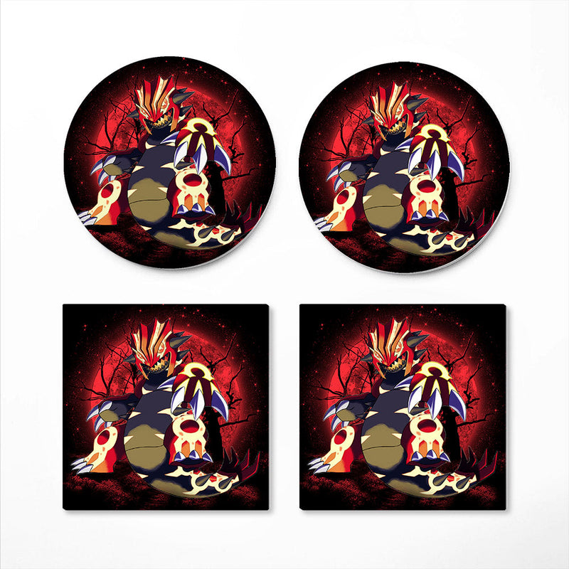 Pokemon Mega Proudon Moonlight Ceramic Decor Coaster - Gift Idea