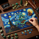 Pokemon Rayquaza Starry Night Jigsaw Puzzle