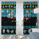 Pokemon Water Ugly Christmas Window Curtain