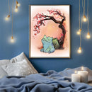Pokemon Bulbasaur Cherry Blossom- Living Room - Canvas Wall Art - Print - Wall Decor