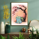 Pokemon Bulbasaur Cherry Blossom- Living Room - Canvas Wall Art - Print - Wall Decor