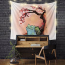 Pokemon Bulbasaur Cherry Blossom Tapestry