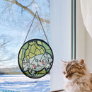 Pokemon Bulbasaur Round Stained Glass Suncatcher