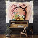 Pokemon Cherry Blossom Japan Style Tapestry