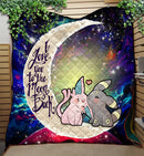 Pokemon Espeon Umbreon Love You To The Moon Galaxy Quilt Blanket Nearkii