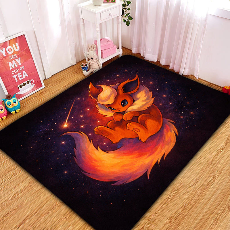Pokemon Flareon Rectangular Area Rug